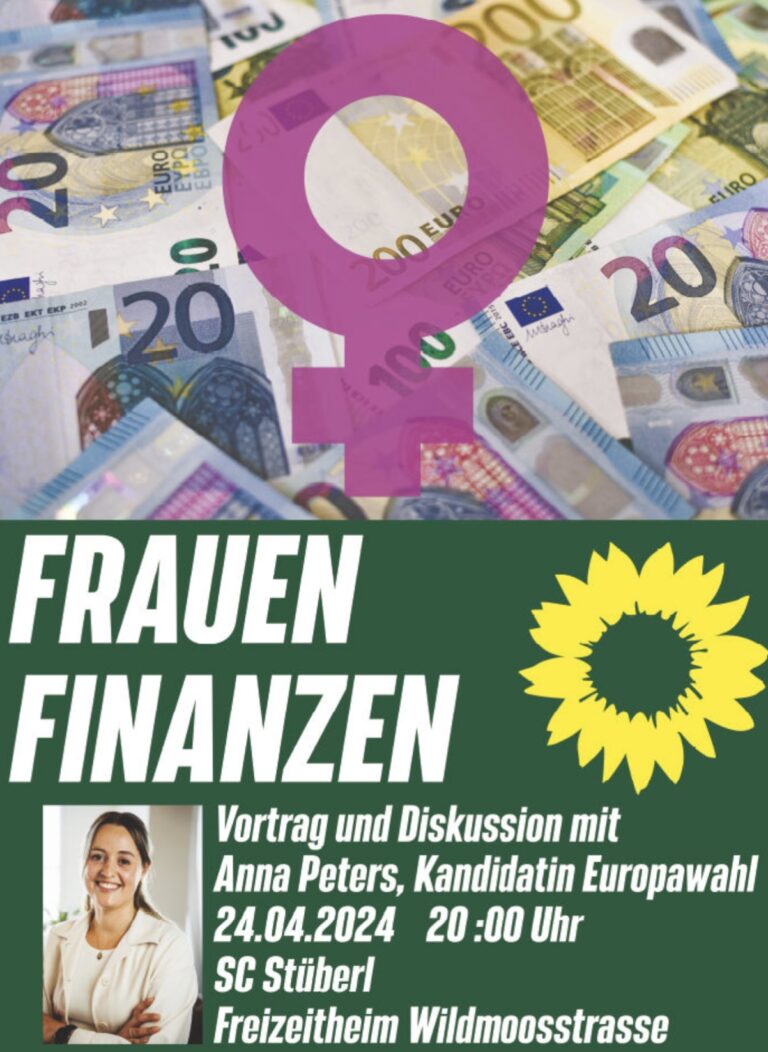 Finanzen für Frauen – Vortrag und Diskussion mit Anna Peters