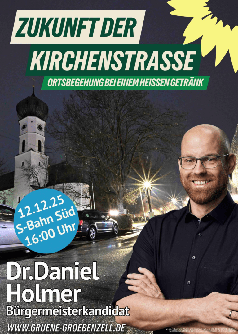 Zukunft der Kirchenstraße und der Bahnhofstraße – Diskussion mit Daniel Holmer bei einem heißen Getränk
